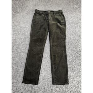 LOFT Pants Womens 8P Green Corduroy Modern Skinny Jegging Stretch Casual Petite